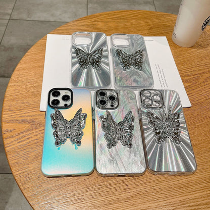 Just Arrived at Buy Center: Aurora Three-dimensional Butterfly Bracket Phone Case