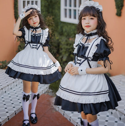 Fresh on the Scene at Buy Center: Japan Girl's Black Maid Costume Loli Maid Cute Lolita Dress