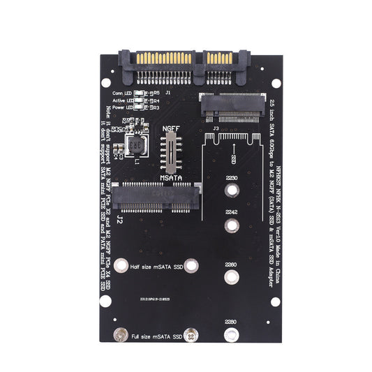 SATA3 To M2 NGFF MSATA SSD Conversion Card Adapter Card Switchboard