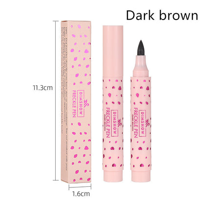 Buy Center Handpicked- Natural Simulation Waterproof Freckle Pen Color Rendering Smear-proof Makeup Dark Brown