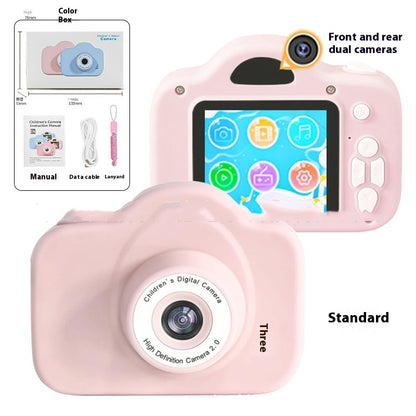 Newly Arrived at Buy Center: A3 Children's Camera Cartoon Digital Camera A3 HD Dual Camera Pink