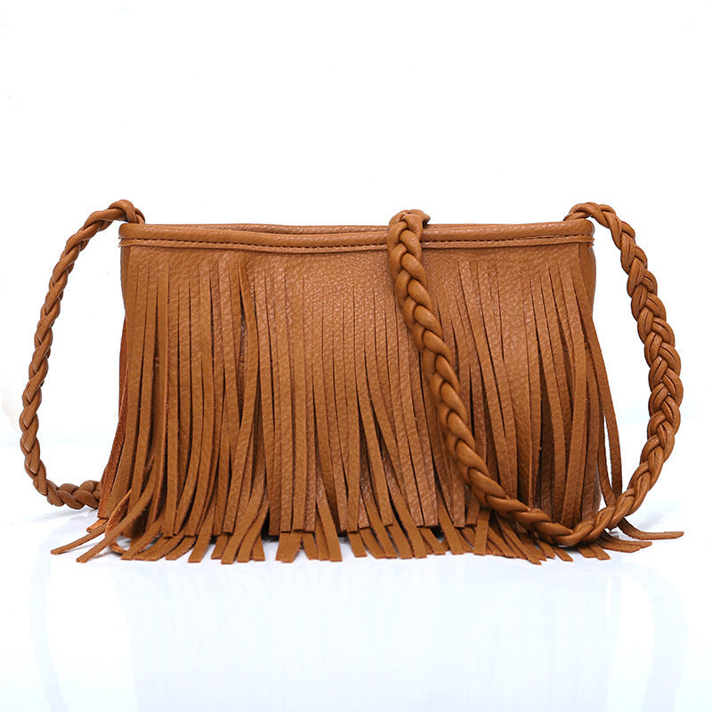 Hand-woven Tassel Bag Shoulder Crossbody Bag Buy Center