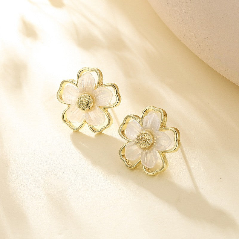 Buy Center Premium Choice-Girl Super Fairy Flower Earrings Sweet And Cute Forest Style Earrings With Versatile Charm Earrings