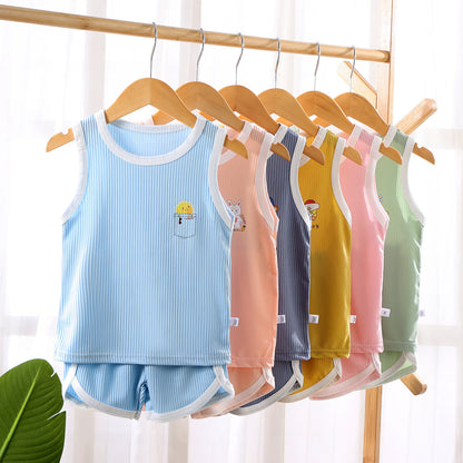 Fresh Arrivals at Buy Center: Children's Quick Drying Clothes Vest Suit Summer Ice Silk