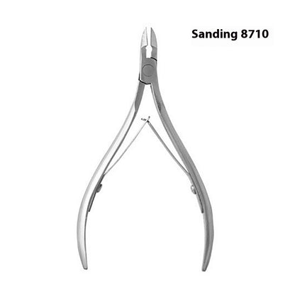 Buy Center Hot Pick-Factory Wholesale Cuticle Nipper Manicure Double Fork Beauty Pliers Barbed Care Tool Sanding 8710 Silver Scissors