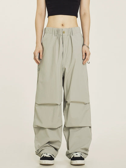 Pantalon cargo plissé parachute vintage