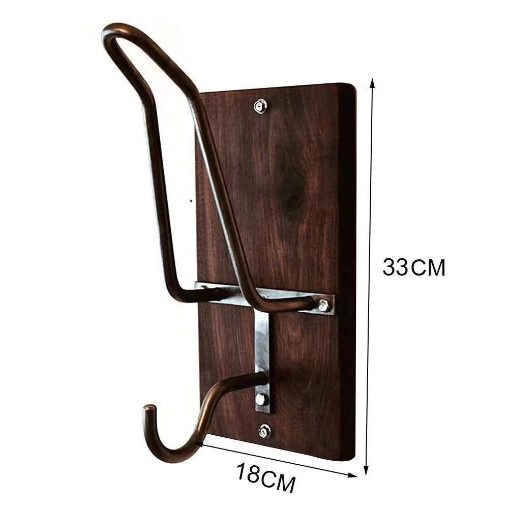 Just Arrived at Buy Center: Motorcycle Helmet Bracket Wooden Helmet Hook Motorcycle Helmet Storage Rack Coat Hook Bracket