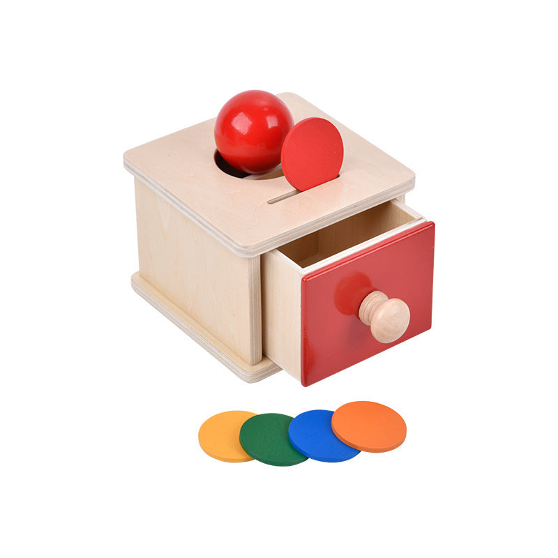 Montessori Teaching Aids Children's Wooden Toy 1-3 Years Old Early Education Educational Learning Coin-operated And Ball Box Drawer Buy Center