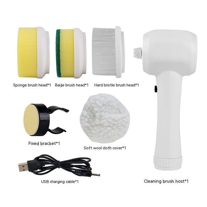 Electric Cleaning Brush 4 In 1 Spinning Scrubber Handheld Electric Cordless Cleaning Brush Portable Color Cleaning Brush