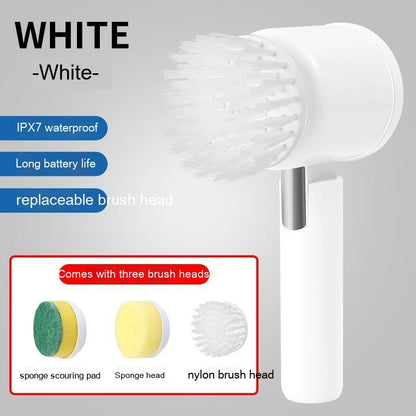 Just Arrived at Buy Center: Handheld Multifunctional Electric Floor Cleaning Brush White