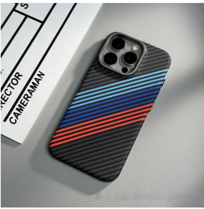 Magnetic Carbon Fiber Pattern Drop-resistant Mobile Phone Protective Case Buy Center