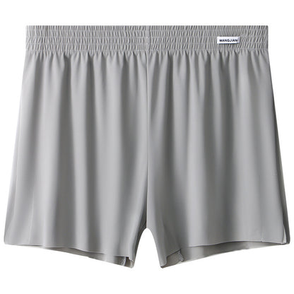 Newly Arrived at Buy Center: Men's Summer Exercise Workout Quick-drying Ice Silk Shorts Light Gray