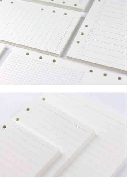 Fresh Arrivals at Buy Center: 6-hole Notebook Loose-leaf Refill Blank Dot Matrix Horizontal Line