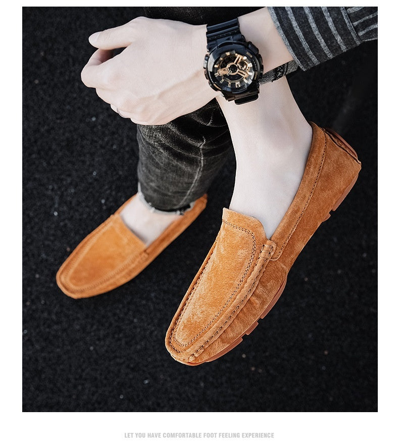 Newly Released at Buy Center: Casual Simple All-matching Genuine Leather Matte Fashion Handmade Stitching Comfortable And Breathable