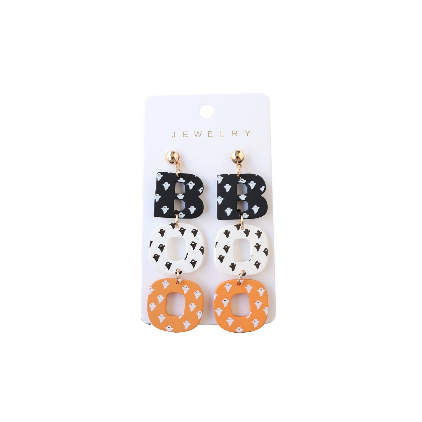 Buy Center Exclusive Offer-Halloween Polymer Clay Acrylic Paint Earrings