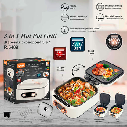 Fresh Arrivals at Buy Center: Household Multi-functional Electric Cooker Hot Pot Roasting Hot Pot One