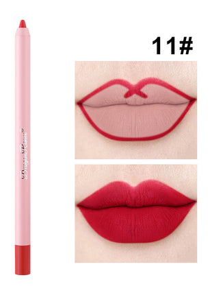 Lápiz labial delineador de labios resistente al agua con acabado mate Cameo Brown Hook Line Lip