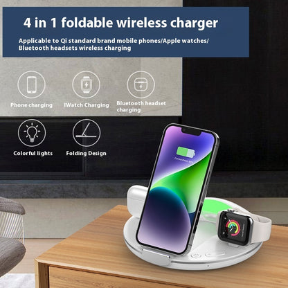 Fresh Arrivals at Buy Center: Folding Three-in-one Wireless Charger Vertical Desktop Phone Holder