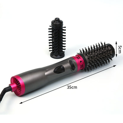 Buy Center Handpicked- Electric Rotating Hair Curling Comb Two-in-one Constant Temperature Gray And Red European Standard