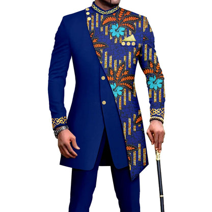 Traje de dos piezas ajustado de talla L para hombre africano de One Piece Dropshipping