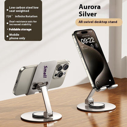 Hot New Items at Buy Center: Aluminum Alloy Mobile Phone Holder Lazy Folding Rotation K62 Silver