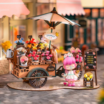 Fresh Arrivals at Buy Center: Rolife New Wooden Puzzle Blossom Cart Building Toys DIY 3D Model For Gifts TGS03