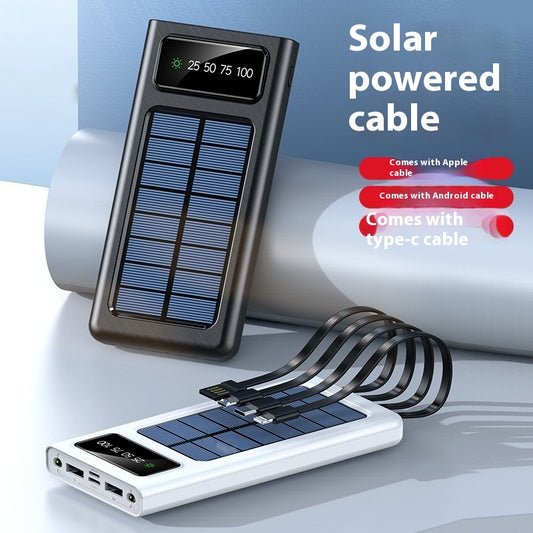 Just Arrived at Buy Center: With Cable Four-wire Solar Energy Portable Battery For Mobile Phones