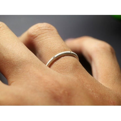 Alloy Diamond-studded Ring Couple Handmade And Simple Buy Center