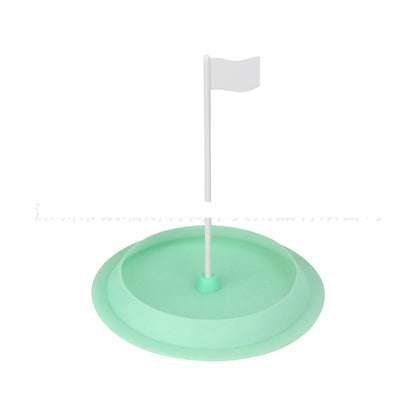 Just Arrived at Buy Center: Silicone Green Putter Plate Indoor Hole Cup Green Diameter 16CM