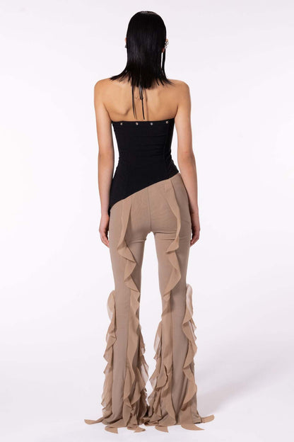 Hot New Items at Buy Center: Ear Flying Pants Slim-fit Micro Flared Pants Women