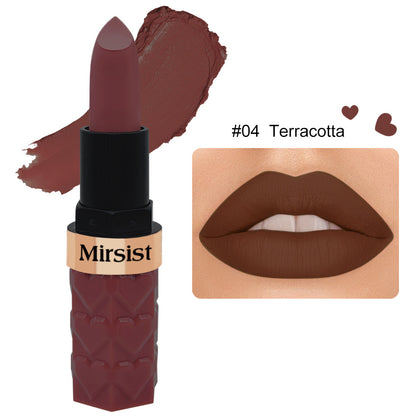 Buy Center Ultimate: 6 Color Matte Lipstick No Stain On Cup Waterproof And Durable #04 Terracotta Durable