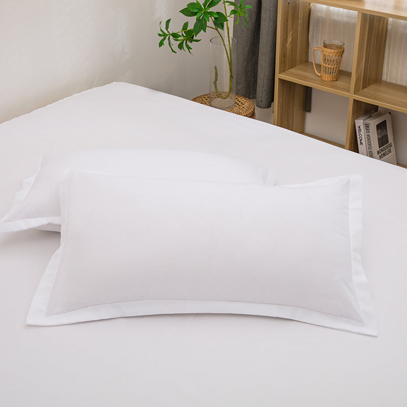 Pure Color Washed Cotton Pillowcase Single Pillowcase Buy Center