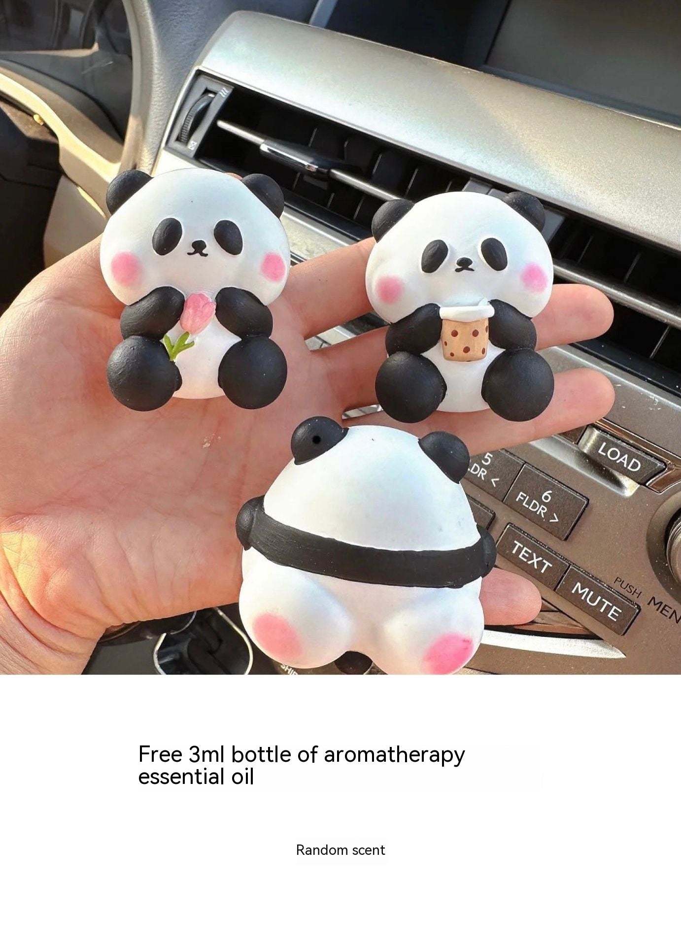 Newly Released at Buy Center: Cute Panda Car Vent Perfume Aromatherapy Car Decoration