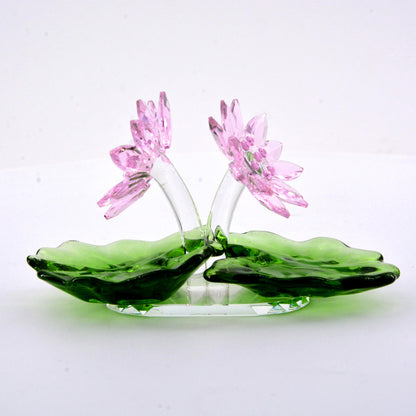 Trending Now at Buy Center: Mushroom Crafts Pineapple Goldfish Flower Pot Swan Butterfly Pig Crystal Ornaments Pink