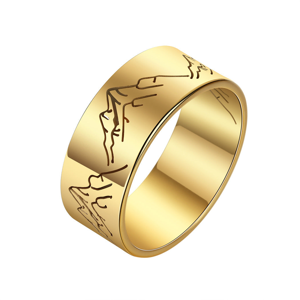 Now Available at Buy Center: Fashion Stainless Steel Mountain Ring