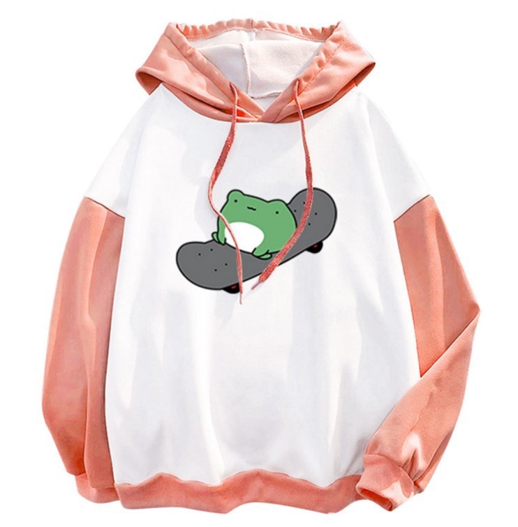 Hot New Items at Buy Center: Fleece Shirt Hooded Sweater Fleece-lined Thickened S-3xl In Stock Pink