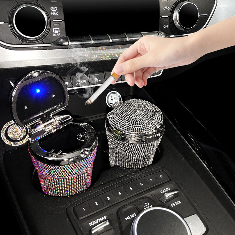 Hot New Arrivals at Buy Center: Creative Covered Diamond Inlaid Car Ashtray