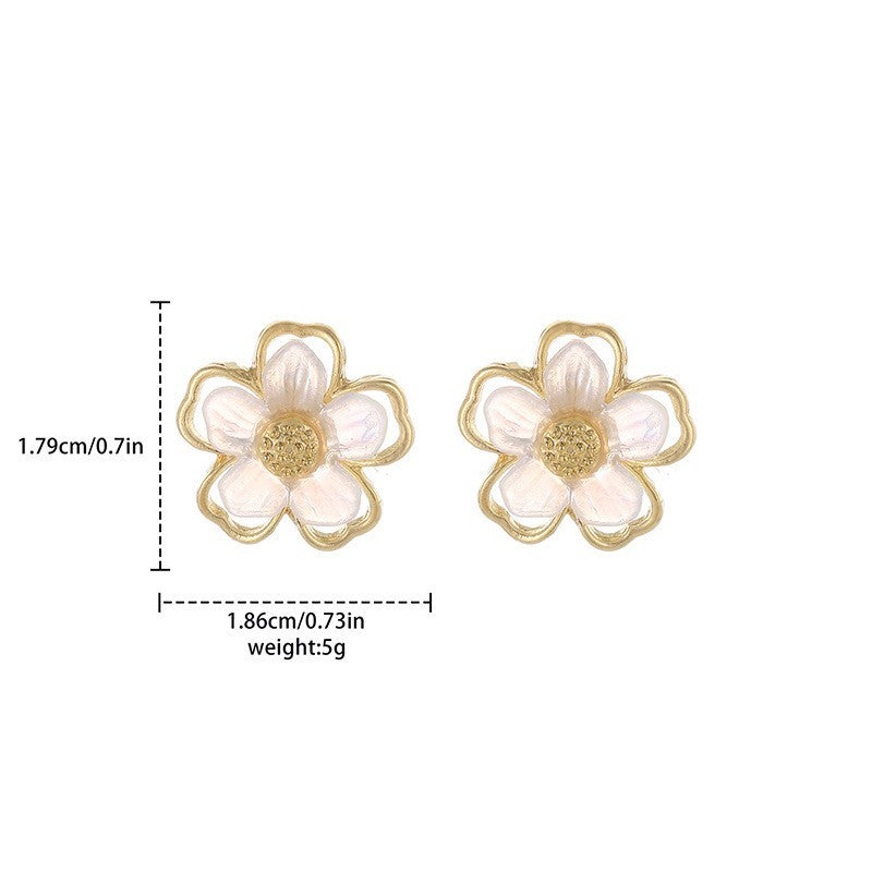 Buy Center Premium Choice-Girl Super Fairy Flower Earrings Sweet And Cute Forest Style Earrings With Versatile Charm Earrings