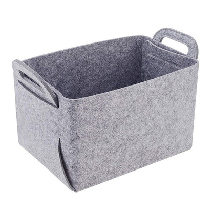 Fresh on the Scene at Buy Center: Portable And Minimalist Felt Folding Storage Basket Light Grey