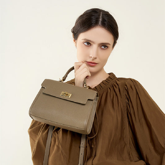 Fresh on the Scene at Buy Center: Popular All-matching Cowhide Handbag Women