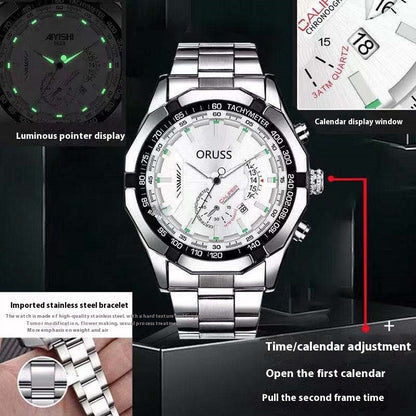 Automatic Movement Watch Men's Calendar Waterproof Luminous Watch Buy Center