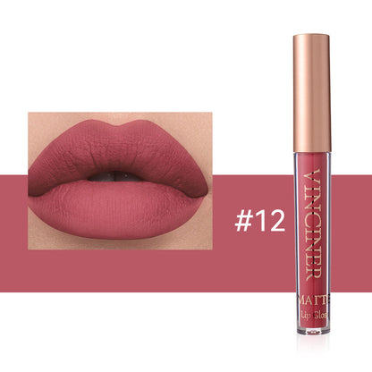 Buy Center Exclusive Offer-12 Colors Lip Lacquer Matte Liquid Lipstick Waterproof 12 Colors