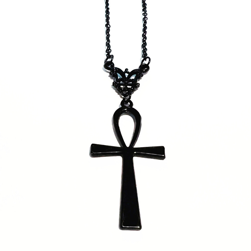 Buy Center Premium-Halloween Moth Cross Necklace Personalized Pendant Style 2