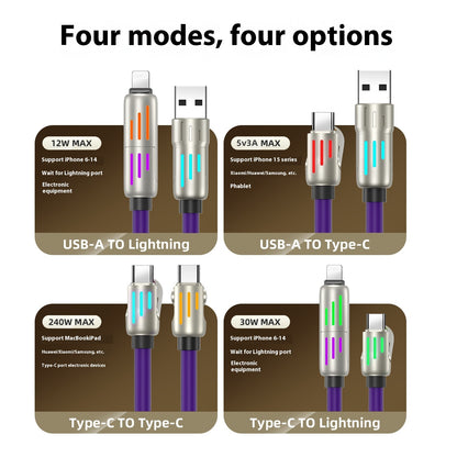 Fresh on the Scene at Buy Center: 240W Data Cable Fast Charging Two-to-two Charging Cable