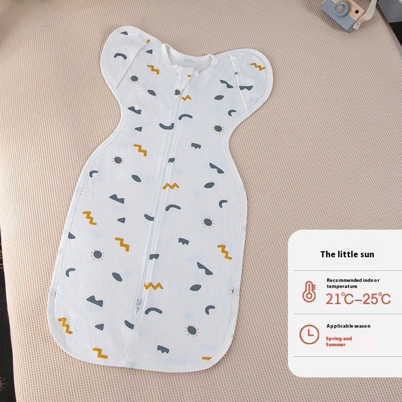 Newborn Baby Surrender Swaddling Summer Spring And Autumn Anti-shock Sleeping Bag Buy Center