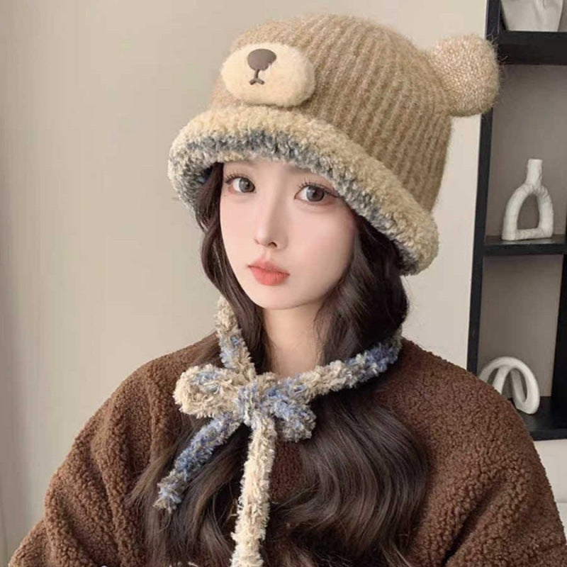 Cute Fashion Bear Plush Bonnet Children | Women's Clothing-Accessories-Woman Hats | Buy Center