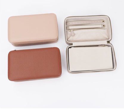 New at Buy Center: Large Capacity Leather Portable And Versatile Built-in Pouch Cosmetic Case