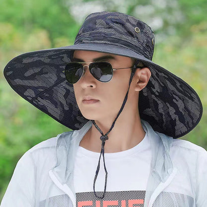 Sombrero de sol para montañismo y pesca para hombre al aire libre