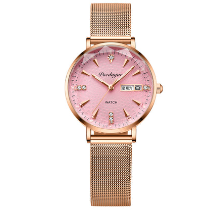 Women's Watch Double Calendar Quartz Buy Center