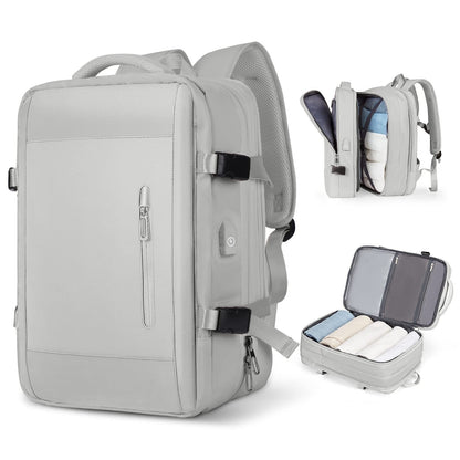 Fresh Arrivals at Buy Center: Scalable New Business Travel Large Capacity Computer Schoolbag Women 2319 Light Gray